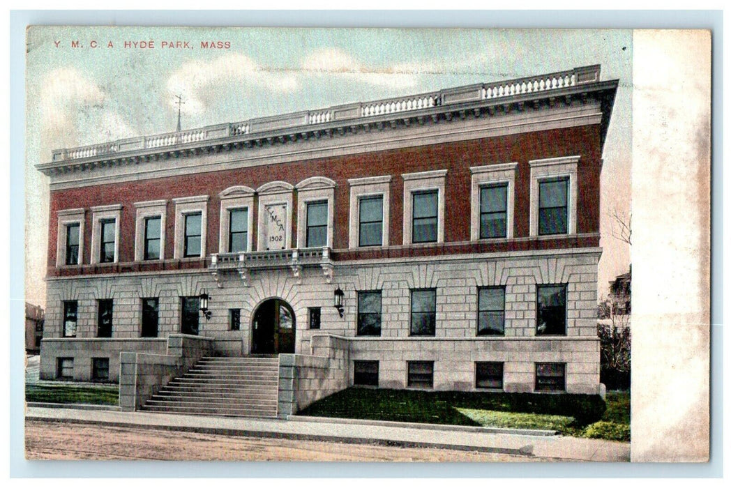 c1906 YMCA Hyde Park, Massachusetts MA Antique Unposted Postcard