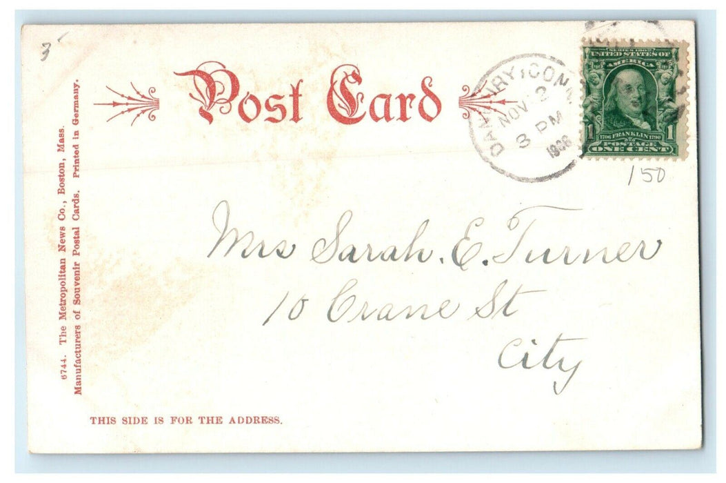 1906 The Hancock Clark House Lexington Massachusetts MA Antique Postcard