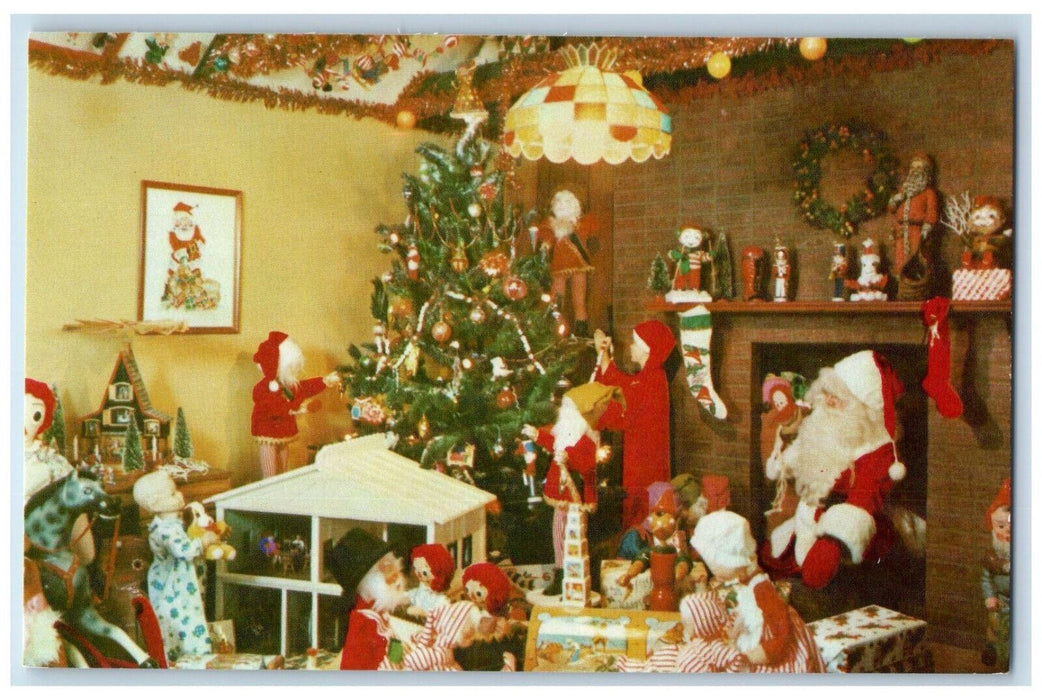 c1950's Christmas Decor, Gifts, Kelly's Country Store Grand Island NY Postcard