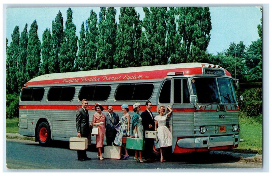 Niagara Frontier Transit System Luxurious Bus Buffalo New York NY Postcard