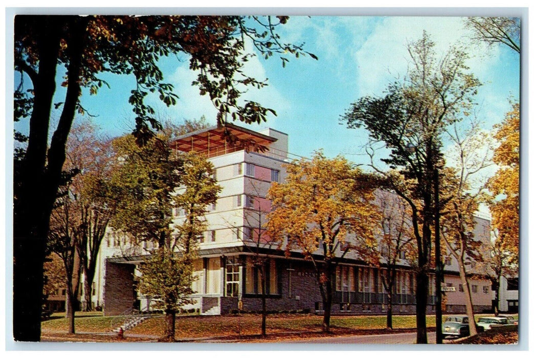 c1960's D'Youville College Building Cars Street View Buffalo NY Vintage Postcard