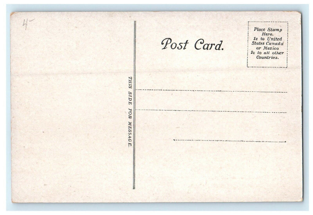 c1910 St. Anne's Church Street View Lowell Massachusetts MA Vintage Postcard