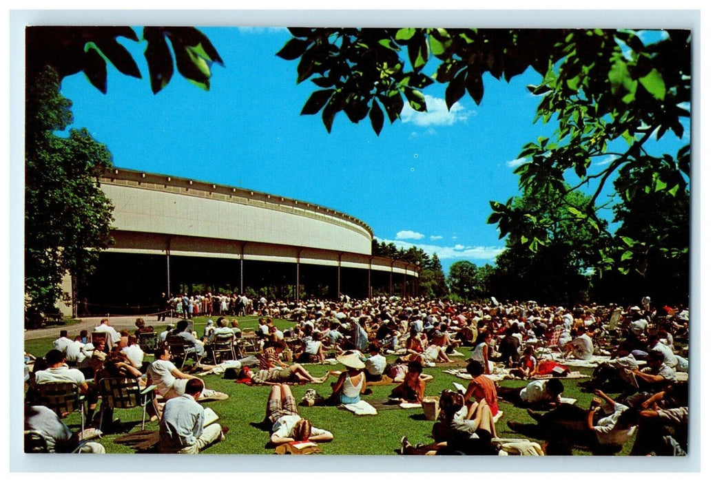 Tanglewood In The Berkshires Music Shed Lenox Massachusetts MA Unposted Postcard