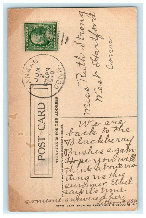 1910 Yachts at Squirrel Island, Southport Town, Maine Antique Posted Postcard