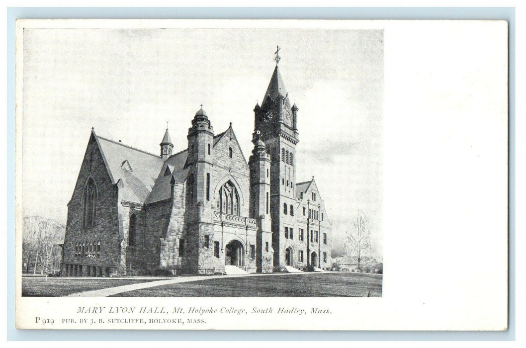 c1905 Mary Lyon Hall Mt. Holyoke College South Hadley Massachusetts MA Postcard