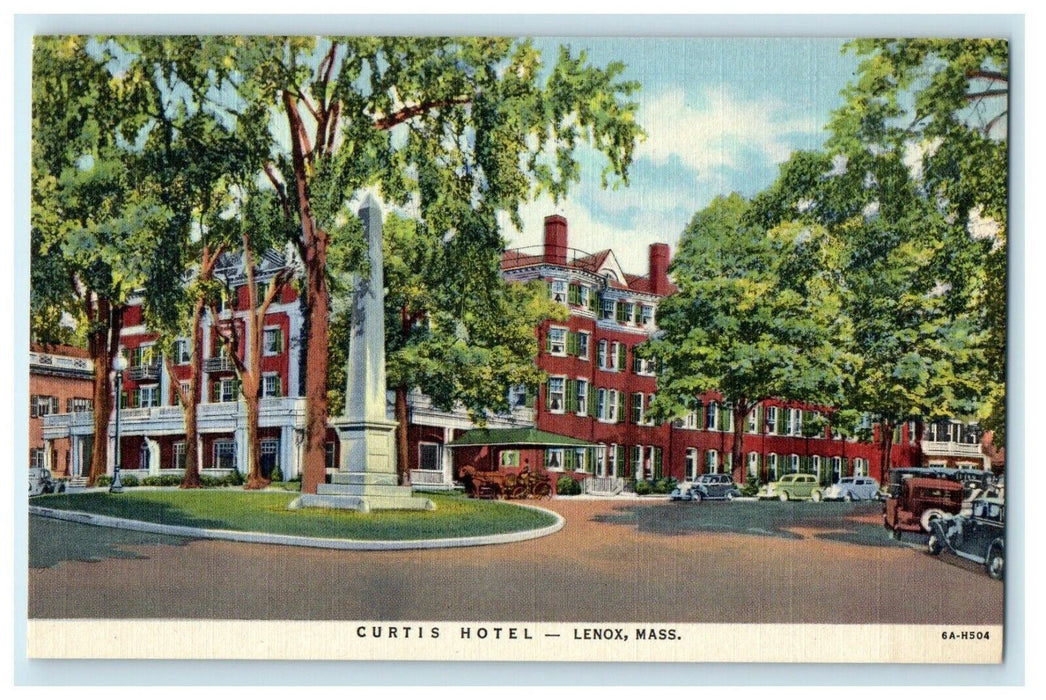 c1950's Curtis Hotel In The Mountain Berkshires Lenox Massachusetts MA Postcard