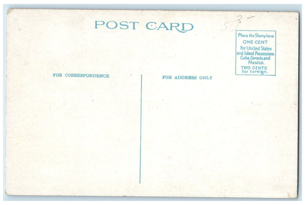 c1920's Deer Monument, B.P.O.E. Home Buffalo New York NY Unposted Postcard