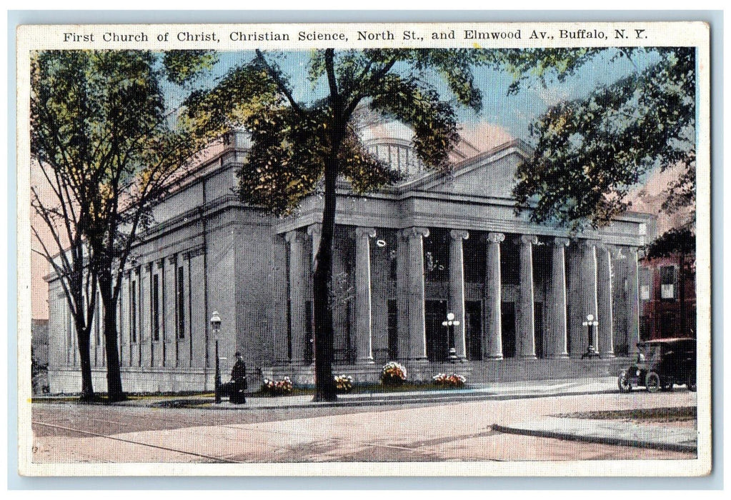 c1920's First Church of Christ Christian Science North St. Buffalo NY Postcard