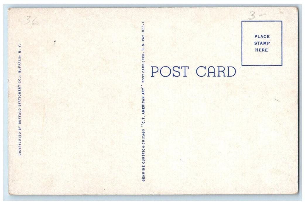 c1950's Herbert C Hoover School, Town of Tonawanda New York NY Postcard