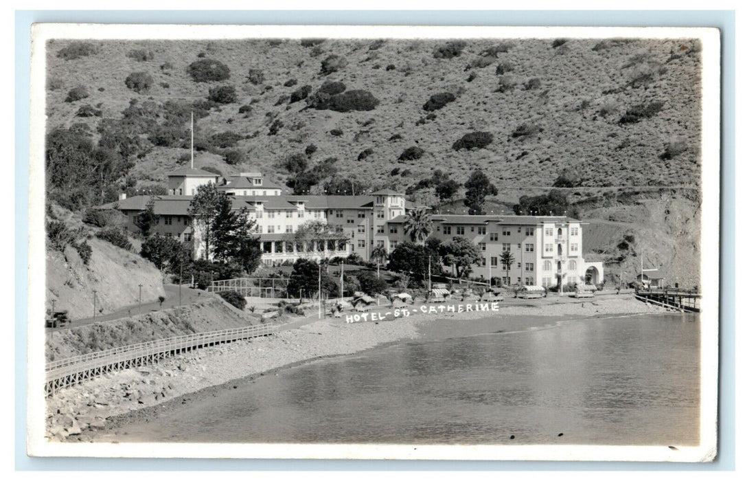 c1910 Hotel Catherine Santa Catalina Island California CA RPPC Photo Postcard