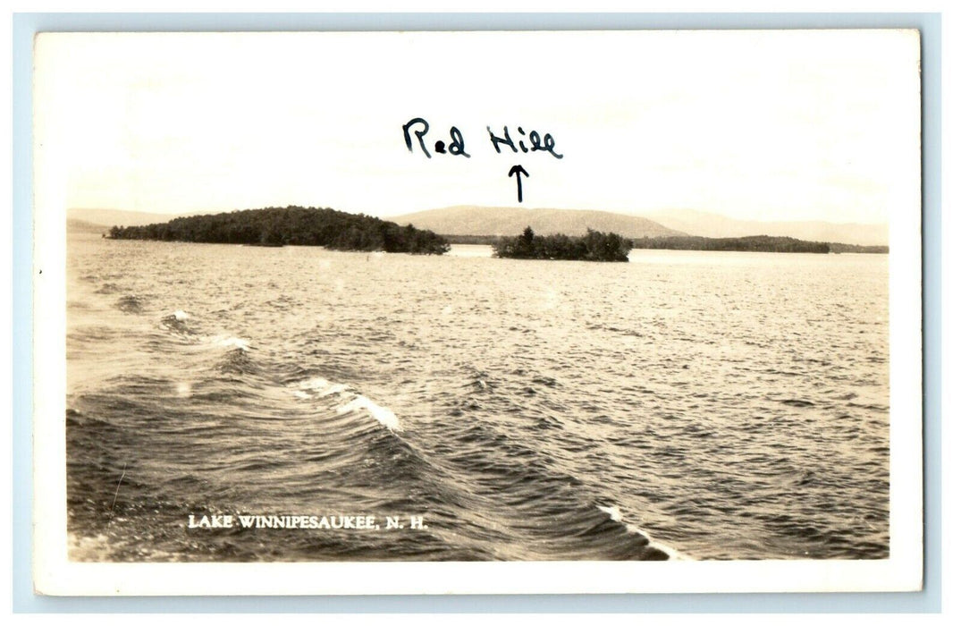 1947 Lake Winnipesaukee Center Harbor New Hampshire NH RPPC Photo Postcard