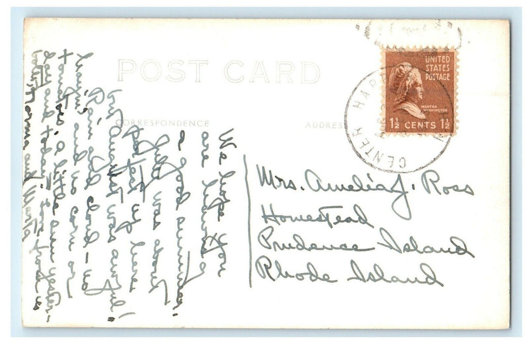 1947 Lake Winnipesaukee Center Harbor New Hampshire NH RPPC Photo Postcard