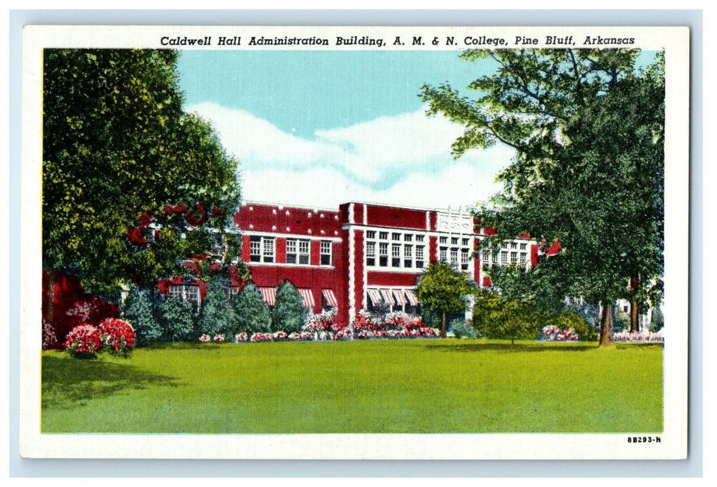 Caldwell Hall Administration Building A.M. & N. College Pine Bluff AR Postcard