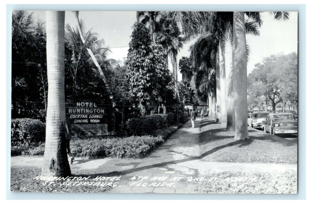 c1950's Hotel Huntington St. Petersburg Florida FL RPPC Photo Postcard