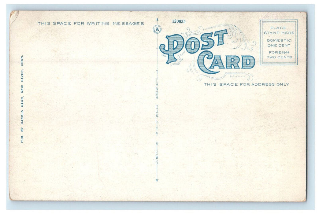 c1920s Connecticut Hall, Yale University New Haven Connecticut CT Postcard