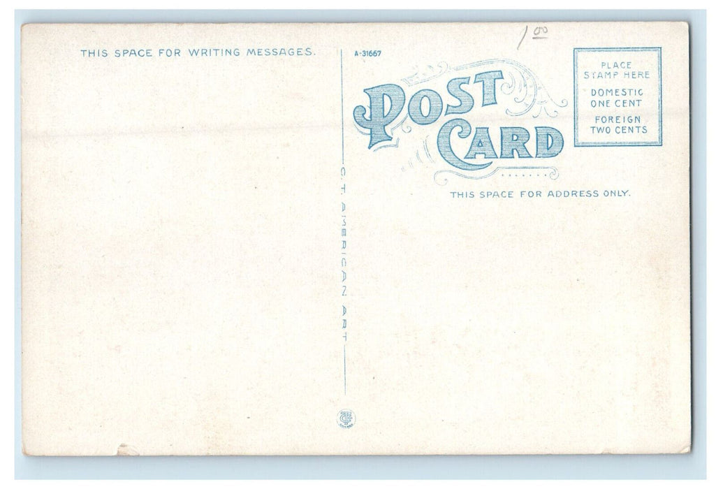 c1920s Wagon Loaded with Cotton Ready for Shipment Unposted Postcard
