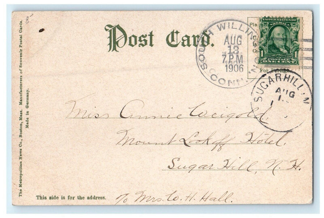 1906 Street View of Highland Club Lowell Massachusetts MA Antique Postcard