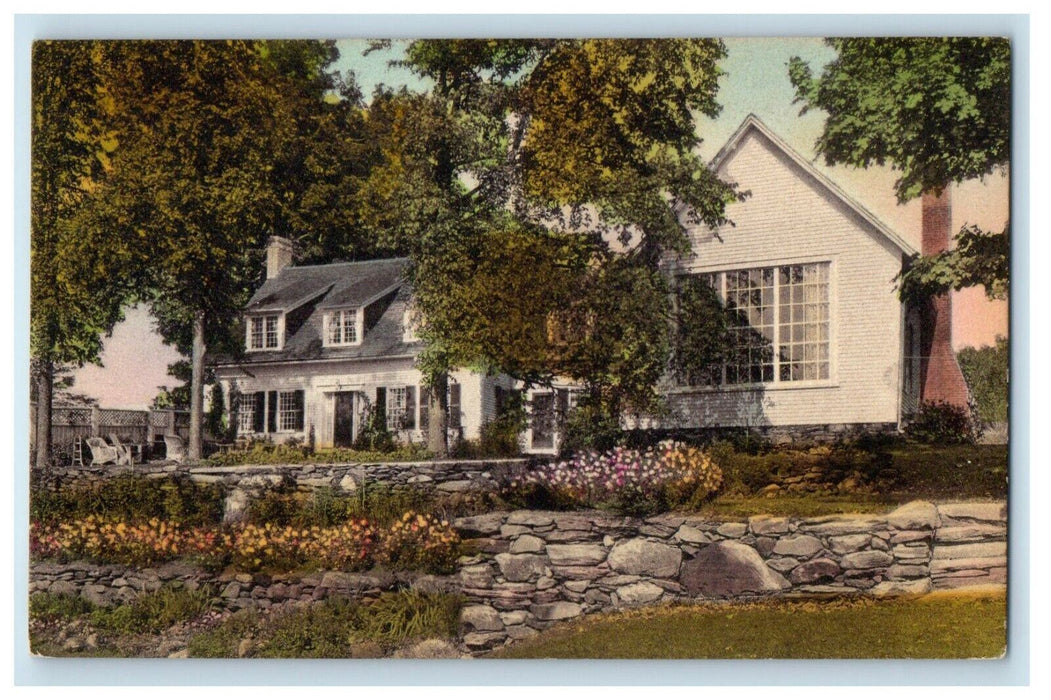 1950 Summer Home Of Mr. Sinclair Lewis Barnard Vermont VT Vintage Postcard