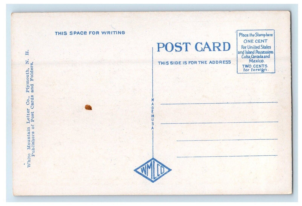 c1930's A View Of The Jockey Cap Fryeburg Maine ME Unposted Vintage Postcard