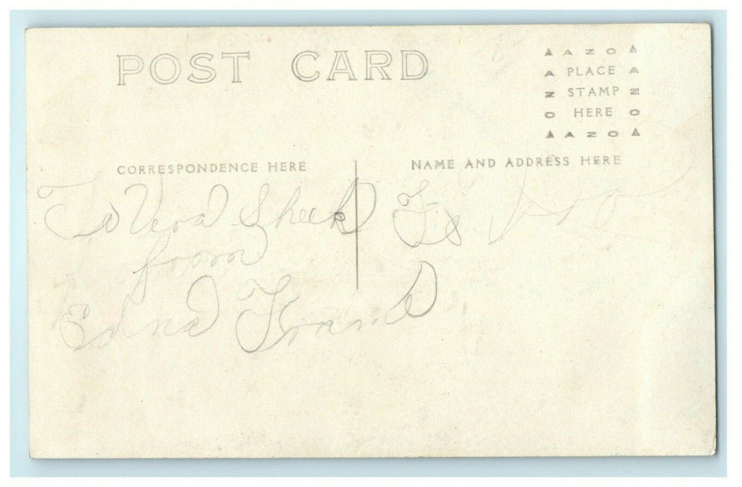 c1910 Burnett Grammar School Long Beach California CA RPPC Photo Postcard