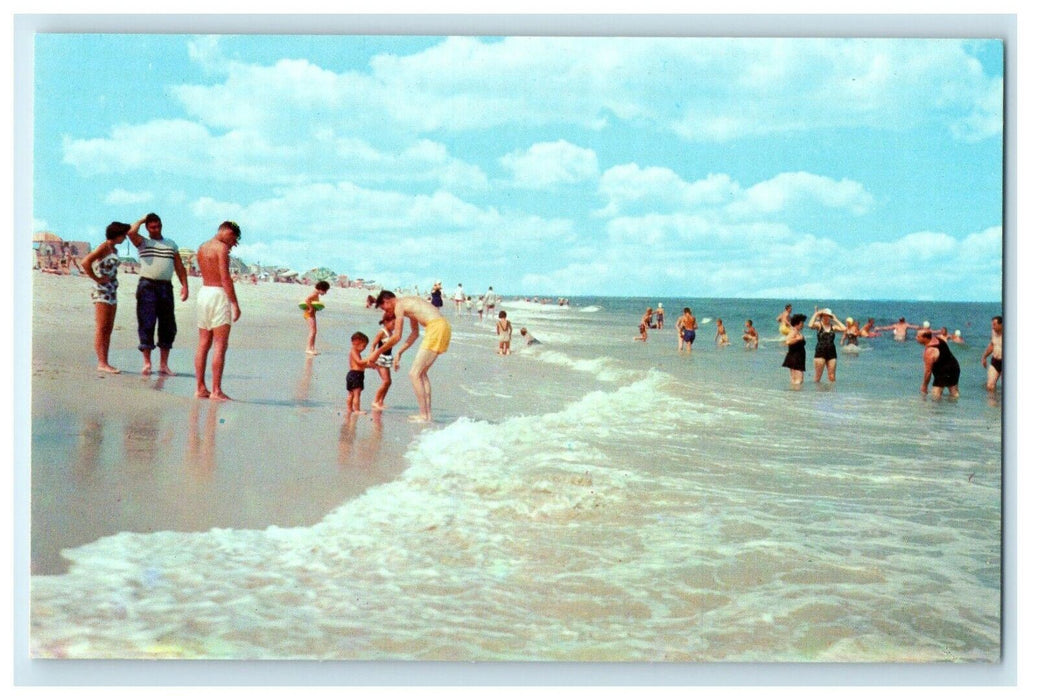 c1960's Greetings From Oneida New York NY Surf Bathing Postcard