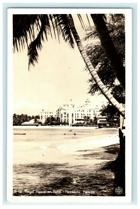 c1940's Royal Hawaiian Hotel Honolulu Hawaii HI RPPC Photo Postcard