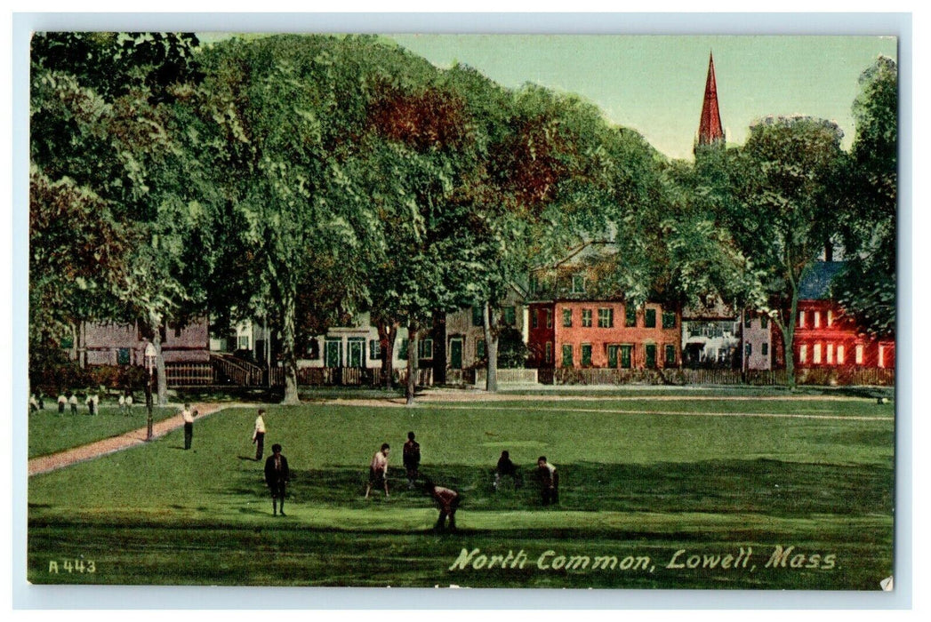 c1910 North Common Lowell Massachusetts MA Divided Back Postcard