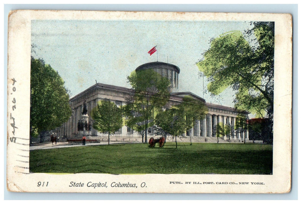 1904 Front Scene, State Capitol, Columbus Ohio OH Posted Antique Postcard