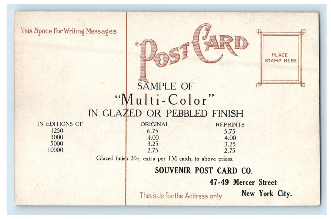 c1910 Steamer Horicon At Boat Landing Lake George NY Advertising Postcard