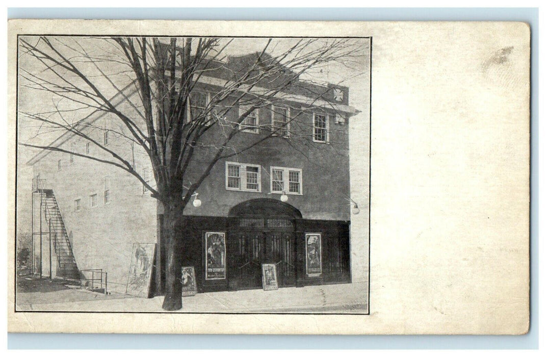 1904 Harrison New Jersey NJ Advertising Posters Theater Antique Postcard