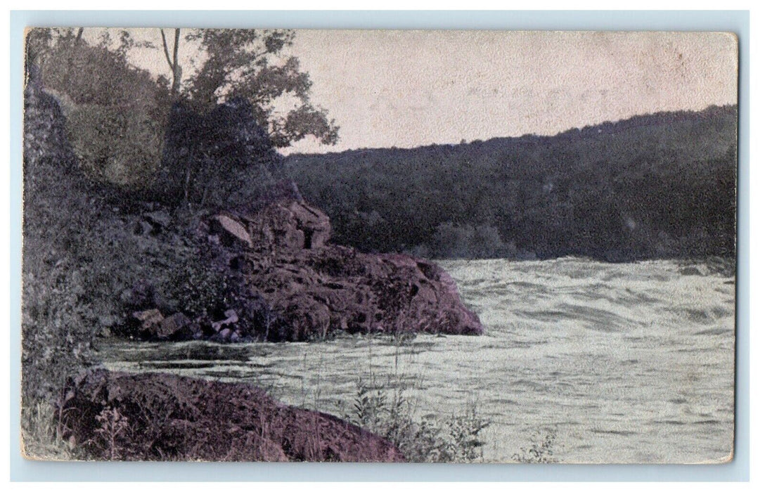 A View Of Dells At St. Croix River Between Minnesota And Wisconsin WI Postcard