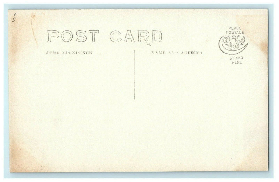 c1910 New Public Library Long Beach California CA RPPC Photo Postcard