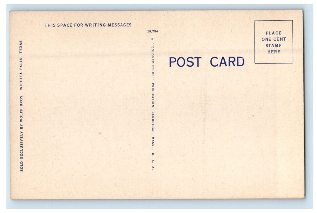 c1940's Aerial View Of Hardin College Wichita Falls Texas TX Vintage Postcard