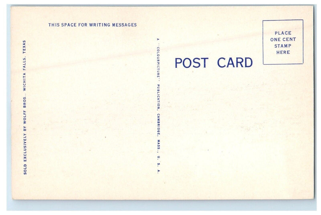 A View Of Service Club Sheppard Field Texas TX Unposted Vintage Postcard