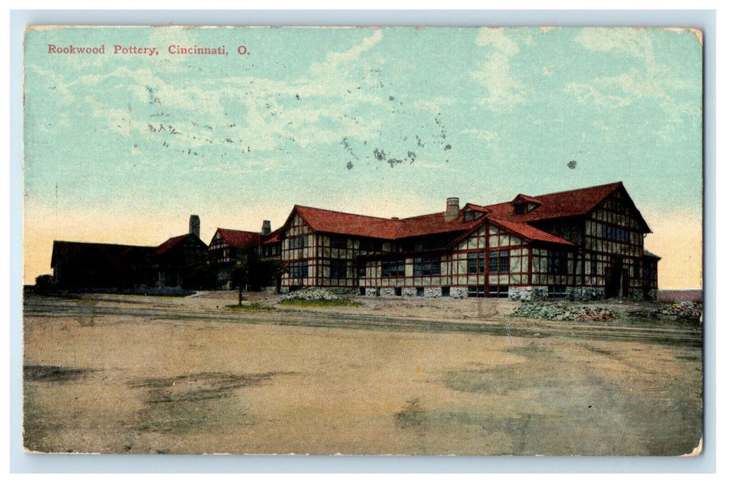 1912 Rockwood Pottery, Cincinnati Ohio OH Antique Posted Postcard