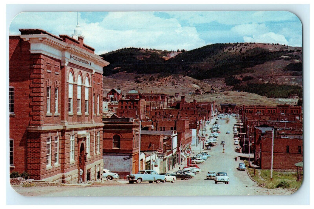 c1960's Bennett Ave. Cripple Creek Colorado CO Teller Court House Postcard