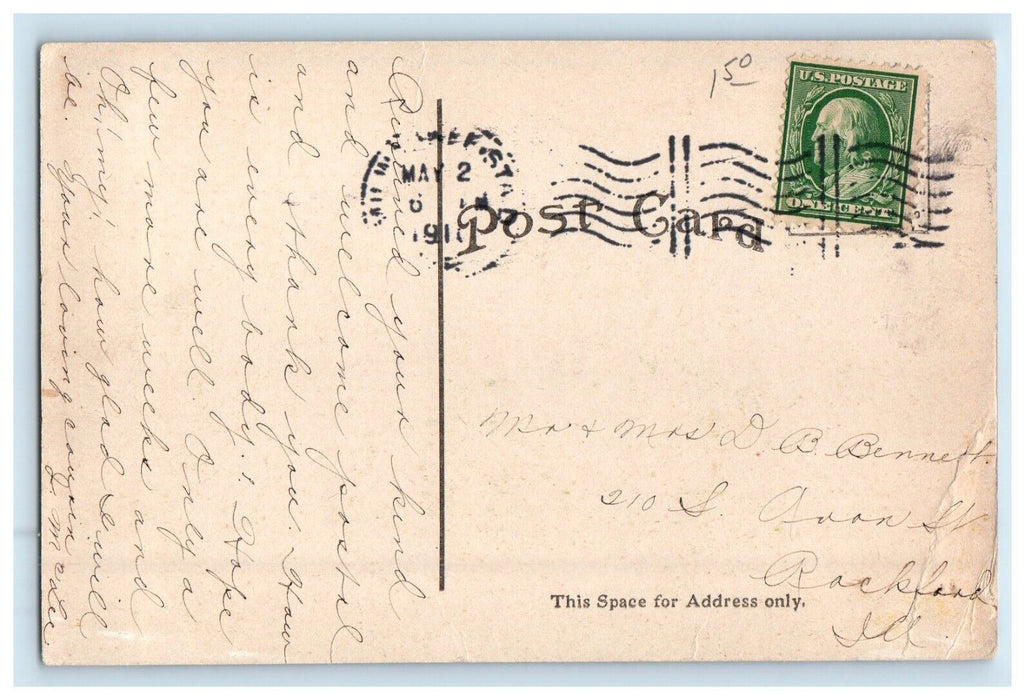 1911 Pio Nono College Building St. Francis Wisconsin WI Antique Postcard