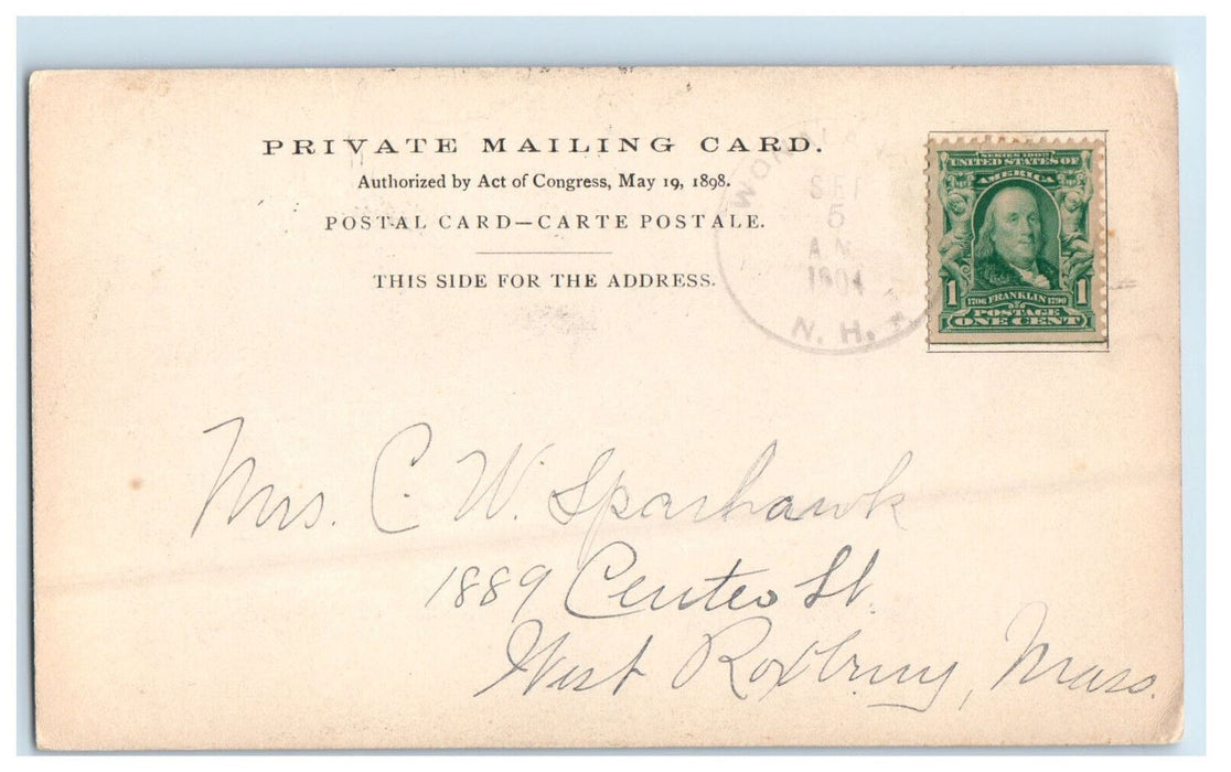 1904 Summit of Mt. Passaconaway New Hampshire NH Wonalancet NH PMC Postcard