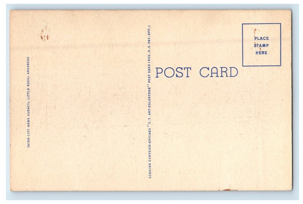 c1940's Arkansas Rice Growers Co-Op Largest Rice Mill Stuttgart AR Postcard