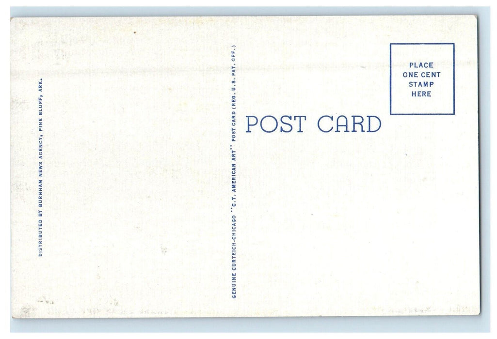c1930's Post Office Building Pine Bluff Arkansas AR Unposted Vintage Postcard