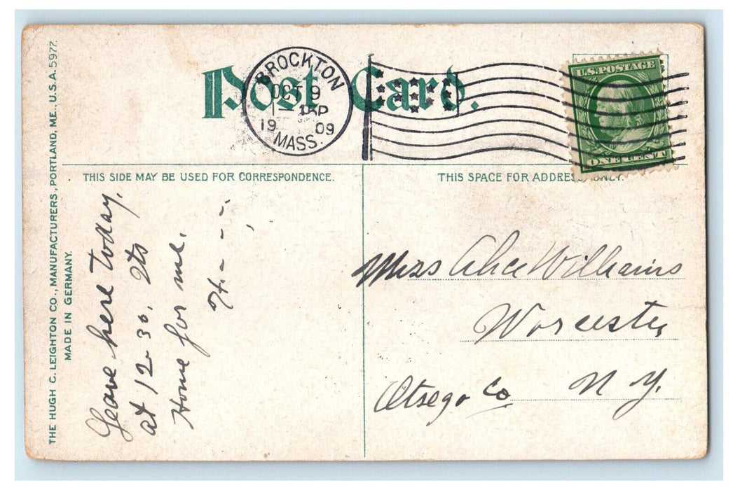 1909 The Midway Brockton Fair Massachusetts MA Posted Antique Postcard