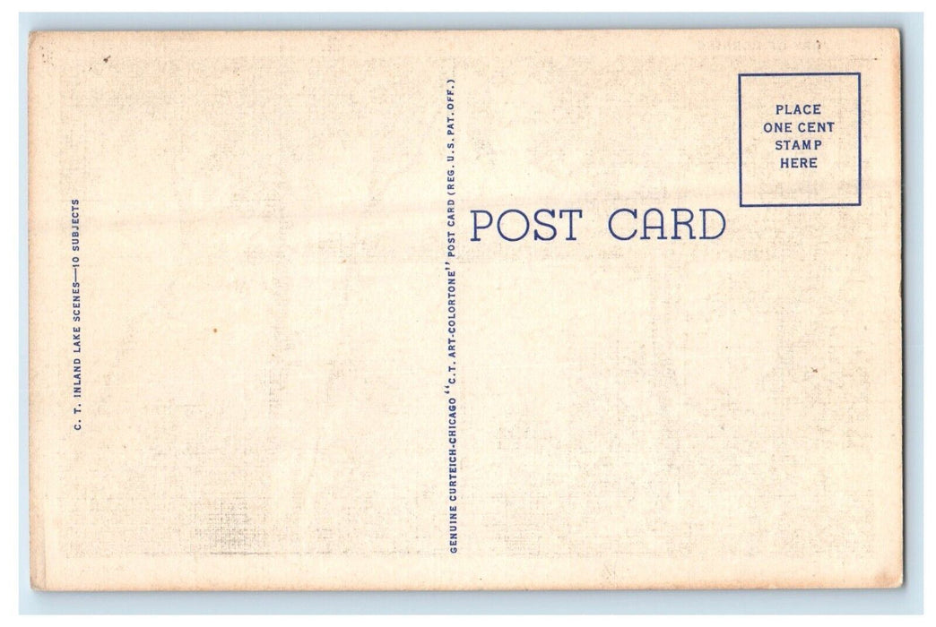 c1940's Greetings From Evansville Wisconsin WI, Glory Morning Postcard