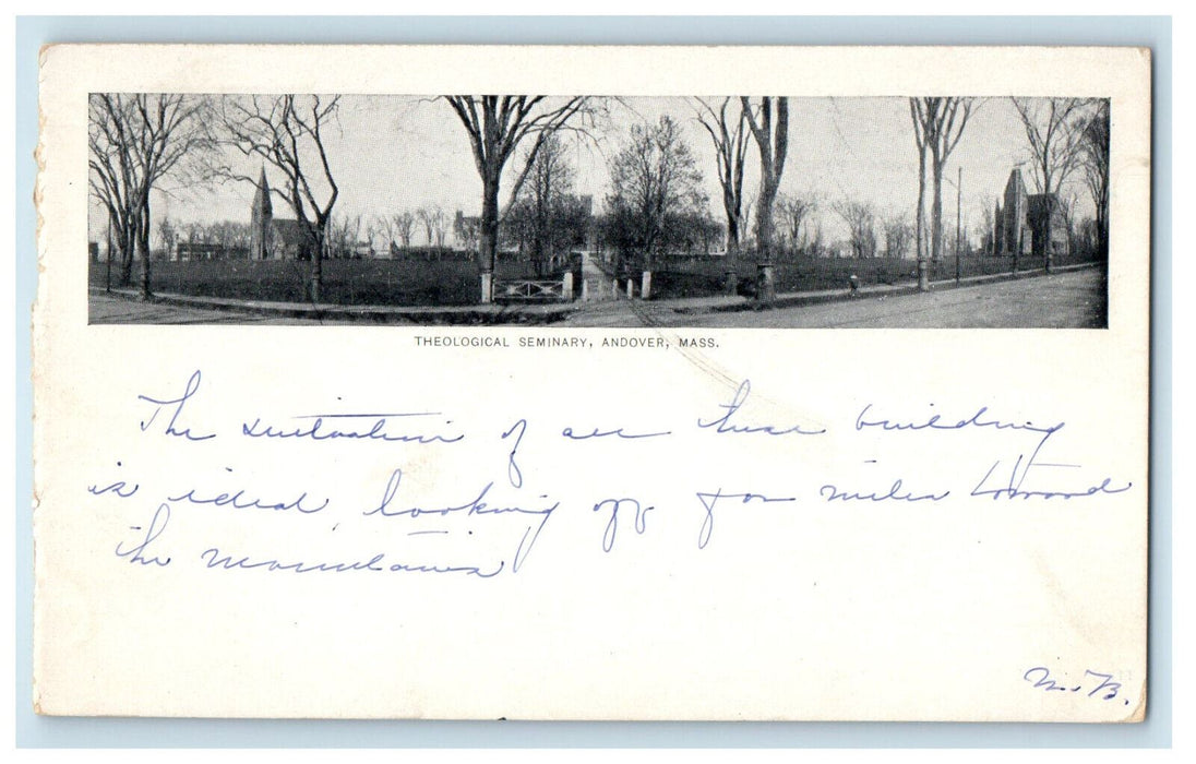 1903 Theological Seminary, Andover Massachusetts MA Posted Antique Postcard