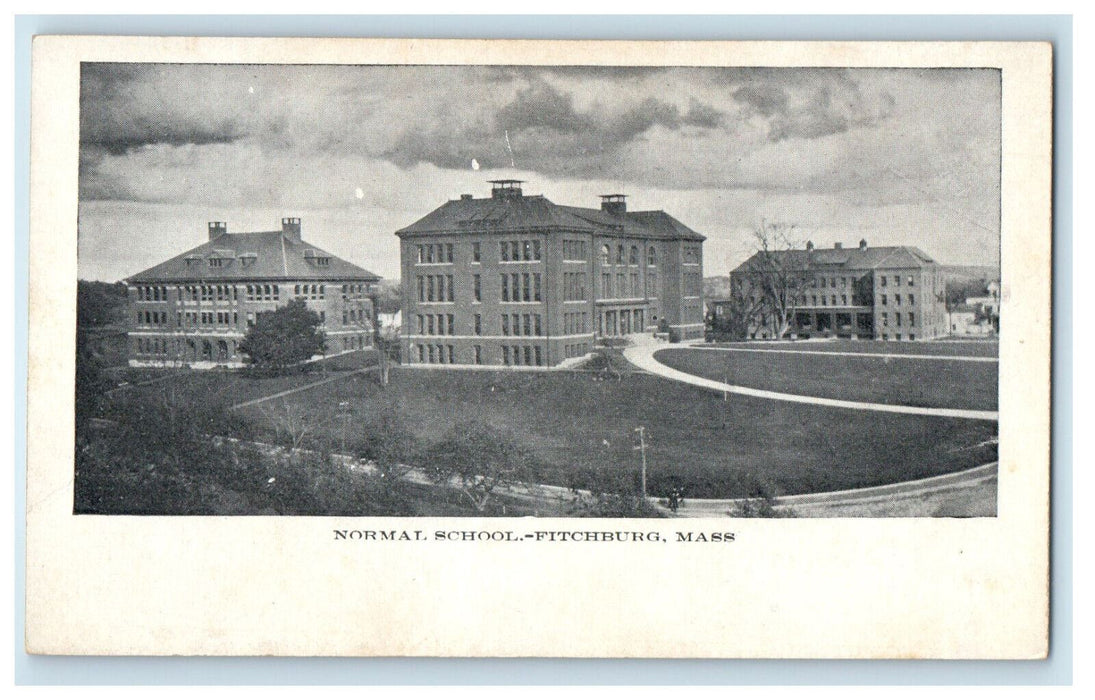 c1900s Normal School Fitchburg Massachusetts MA Unposted Antique PMC Postcard