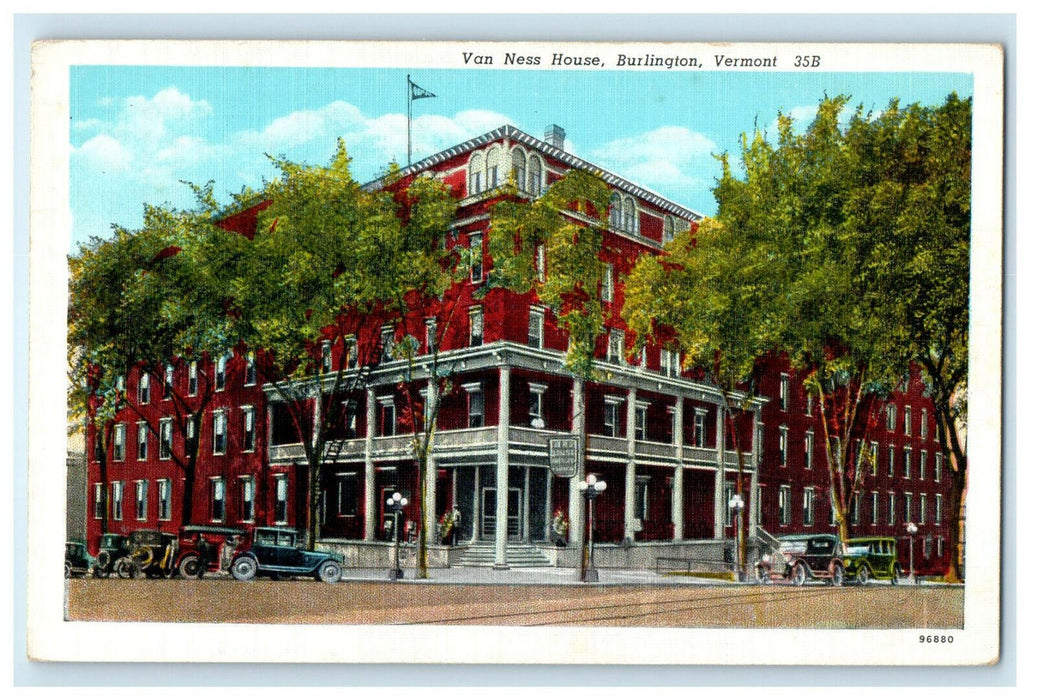 c1930s Van Ness House, Burlington Vermont VT Unposted Vintage Postcard