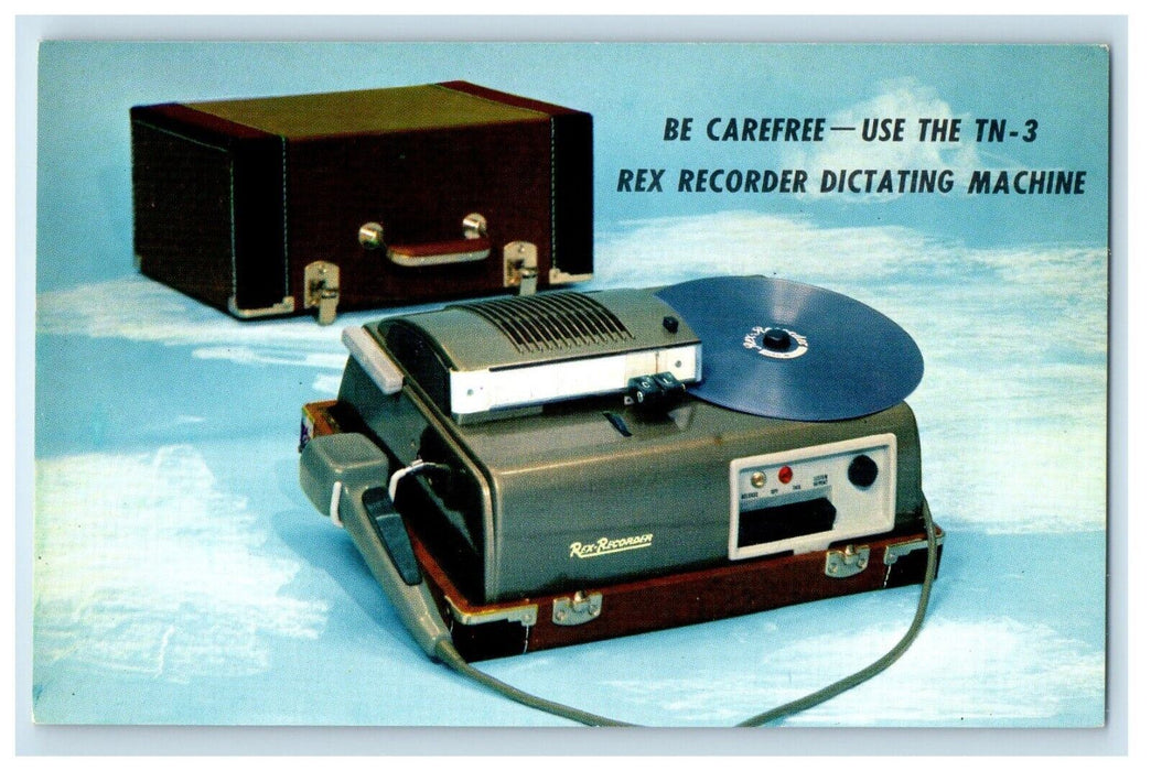 New York NY , TN-3 Rex Recorder Dictating Machine Co. Inc Advertising Postcard