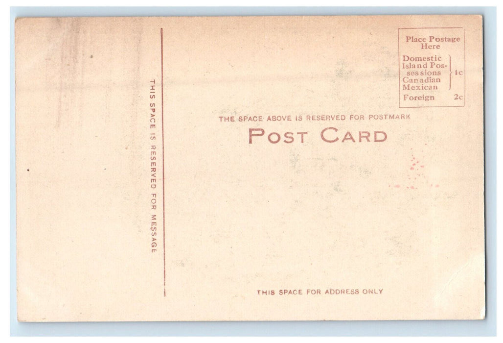 c1910 Public Library, Manitowoc Wisconsin WI Antique Unposted Postcard