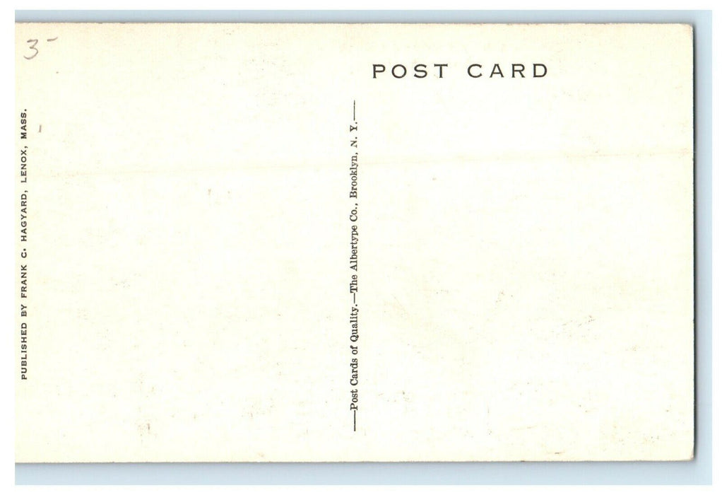 c1930's View Of Trinity Episcopal Church Lenox Massachusetts MA Vintage Postcard