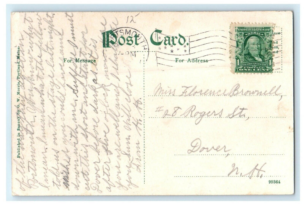 U.S Prison Ship "Southery"At Portsmouth Navy Yard Kittery Maine ME Postcard