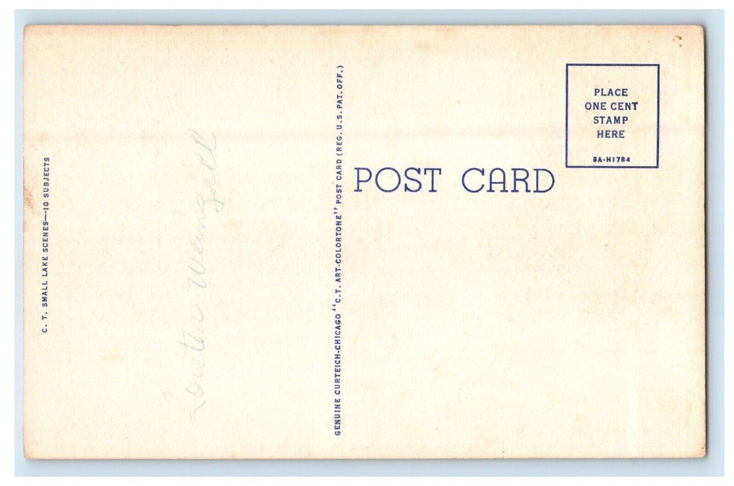 Greetings From Phillips Wisconsin WI, Lake View Vintage Postcard